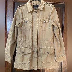 Banana Republic Women’s Military-style Utility Jacket - olive green- size small